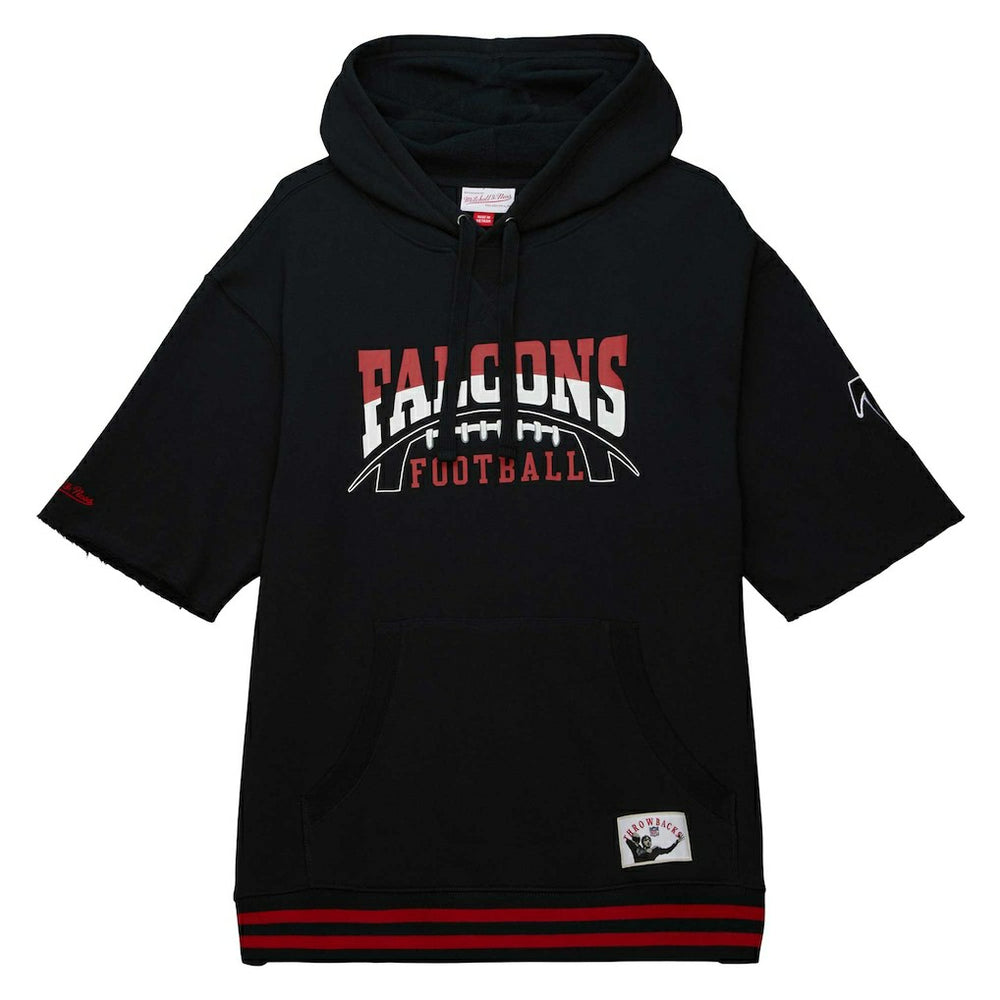 Atlanta Falcons Pre-Game Short Sleeve Pullover Hoodie - Black sale