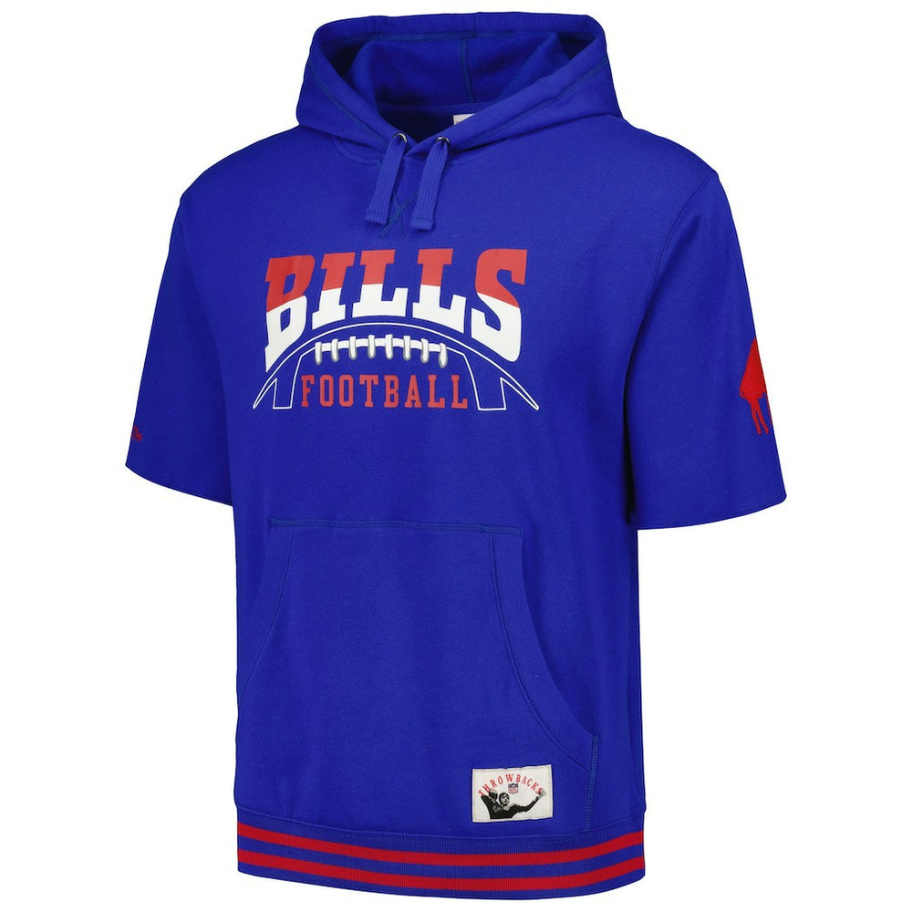 Buffalo Bills Pre-Game Short Sleeve Pullover Hoodie - Royal for sale