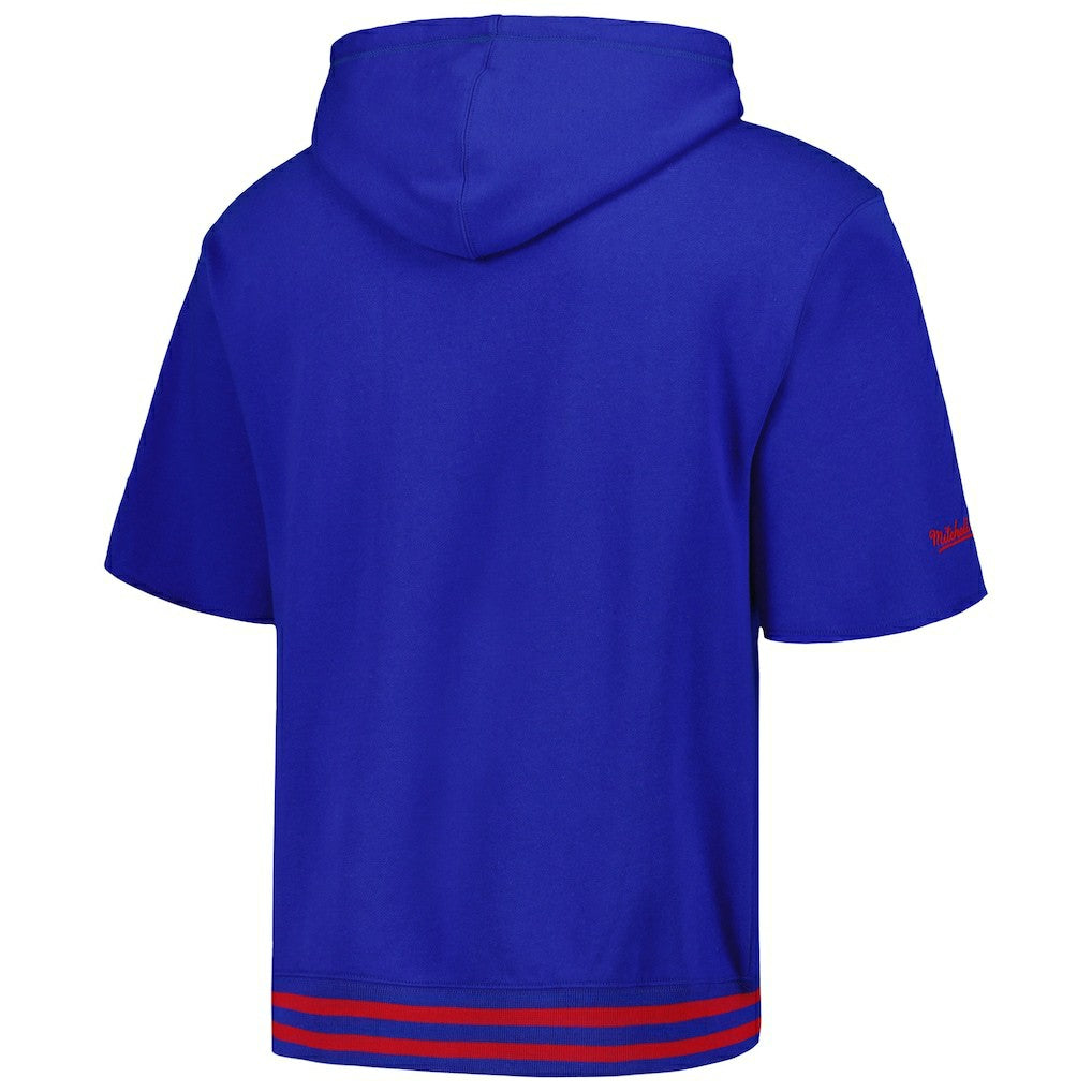 Buffalo Bills Pre-Game Short Sleeve Pullover Hoodie - Royal for sale