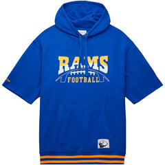Los Angeles Rams Pre-Game Short Sleeve Pullover Hoodie - Royal discount