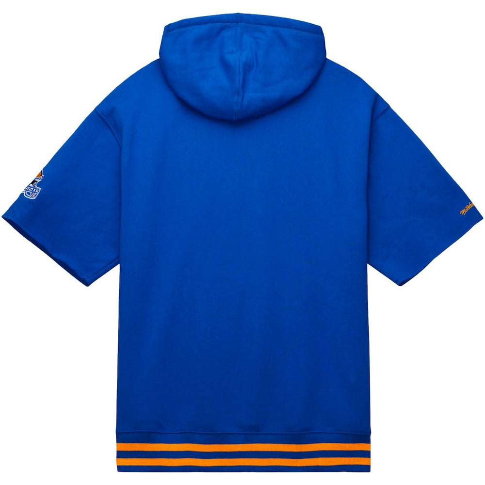 Los Angeles Rams Pre-Game Short Sleeve Pullover Hoodie - Royal discount