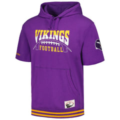 Minnesota Vikings Pre-Game Short Sleeve Pullover Hoodie - Purple sale