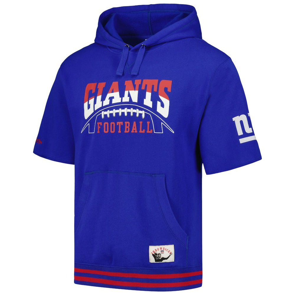New York Giants Pre-Game Short Sleeve Pullover Hoodie - Royal for sale