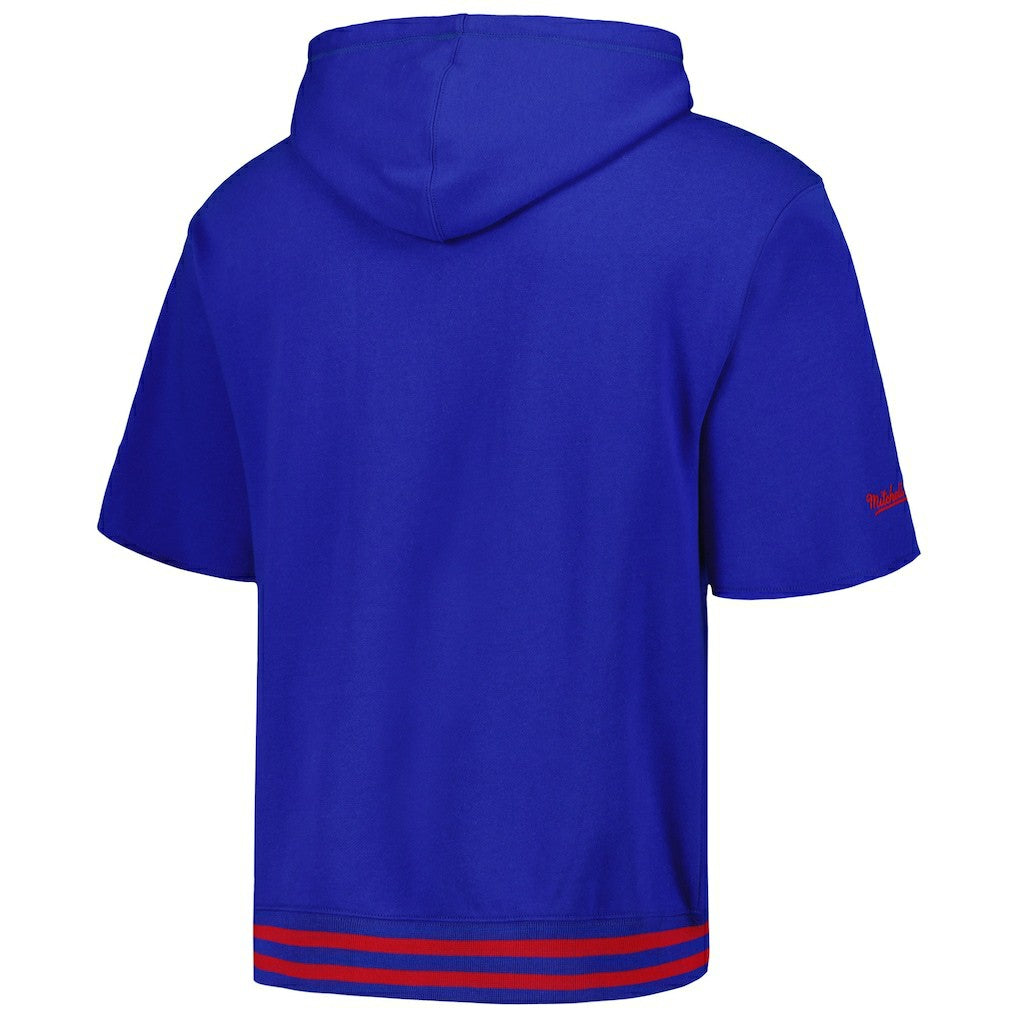 New York Giants Pre-Game Short Sleeve Pullover Hoodie - Royal for sale