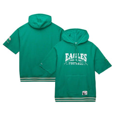 Philadelphia Eagles Pre-Game Short Sleeve Pullover Hoodie - Kelly Green sale