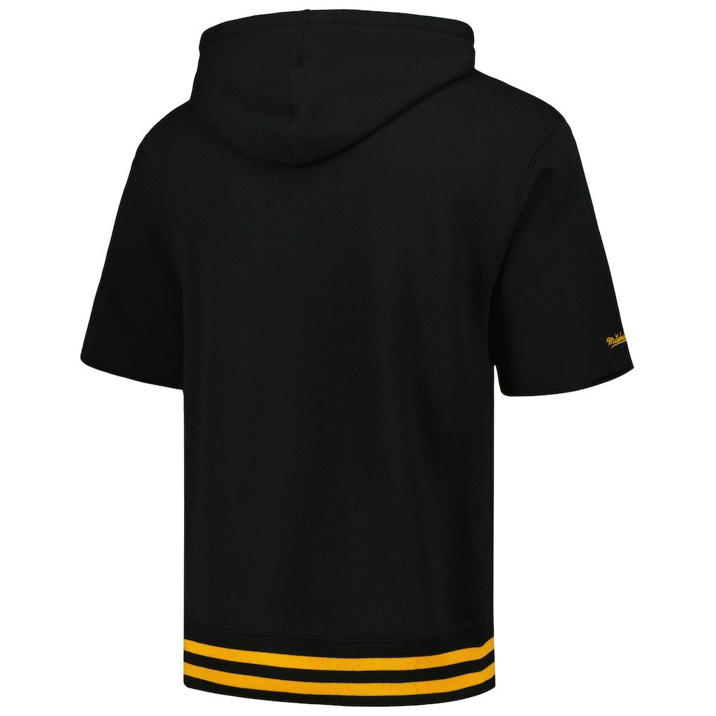 Pittsburgh Steelers Pre-Game Short Sleeve Pullover Hoodie - Black discount