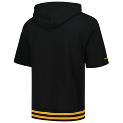 Pittsburgh Steelers Pre-Game Short Sleeve Pullover Hoodie - Black discount
