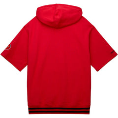 San Francisco 49ers Pre-Game Short Sleeve Pullover Hoodie - Scarlet online