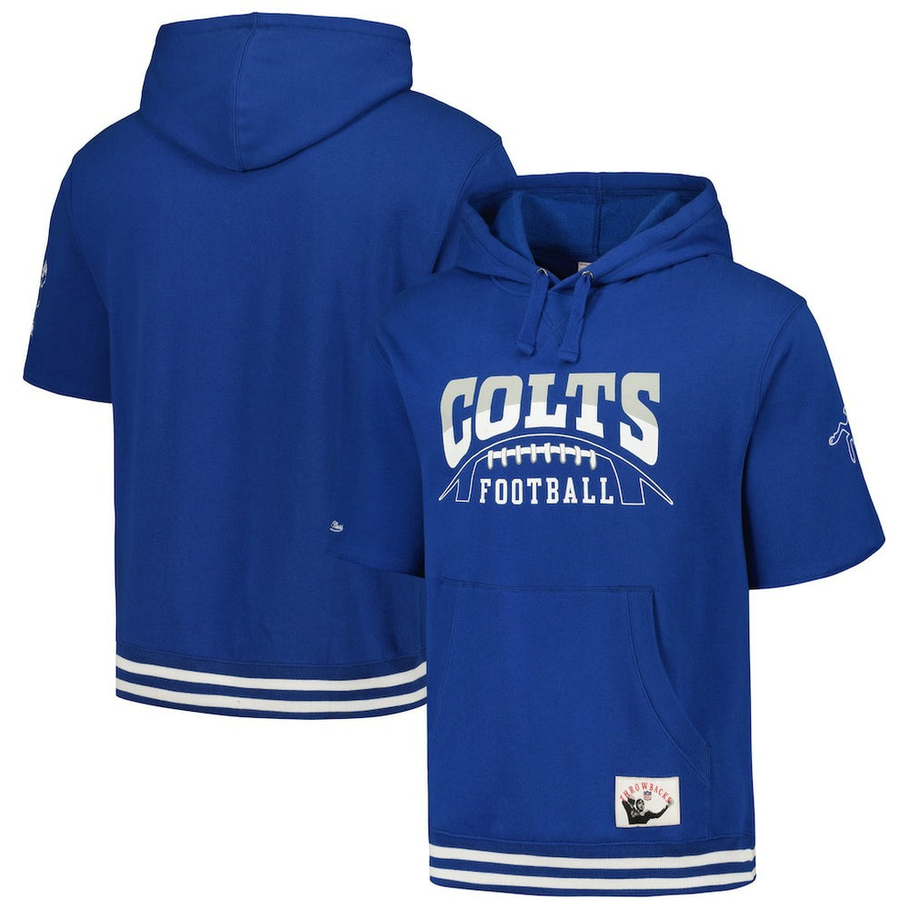 Indianapolis Colts Pre-Game Short Sleeve Pullover Hoodie - Royal discount