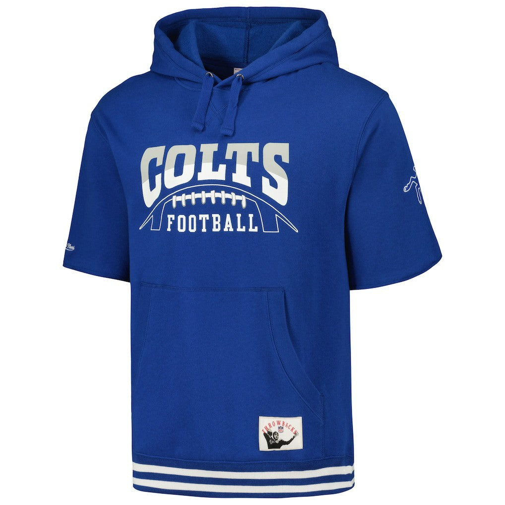 Indianapolis Colts Pre-Game Short Sleeve Pullover Hoodie - Royal discount