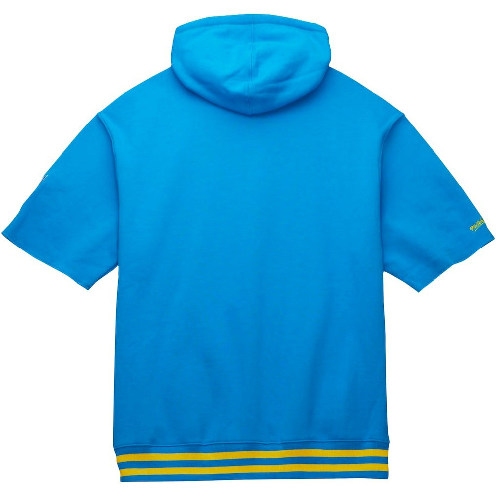 Los Angeles Chargers Pre-Game Short Sleeve Pullover Hoodie - Powder Blue outlet