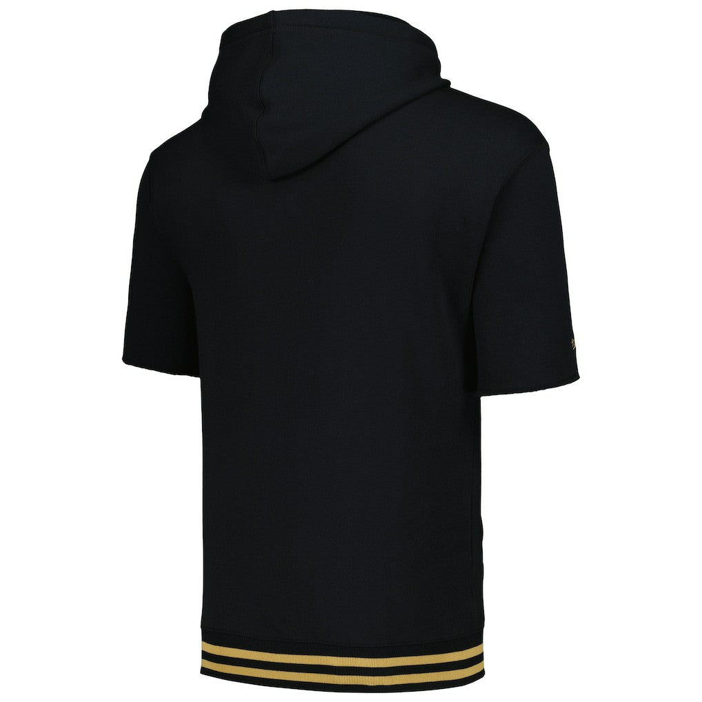 New Orleans Saints Pre-Game Short Sleeve Pullover Hoodie - Black online
