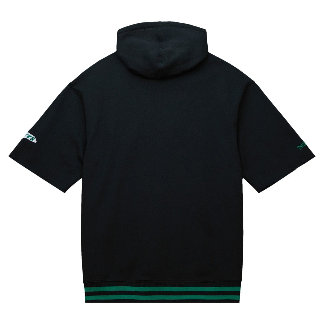 New York Jets Pre-Game Short Sleeve Pullover Hoodie - Black sale