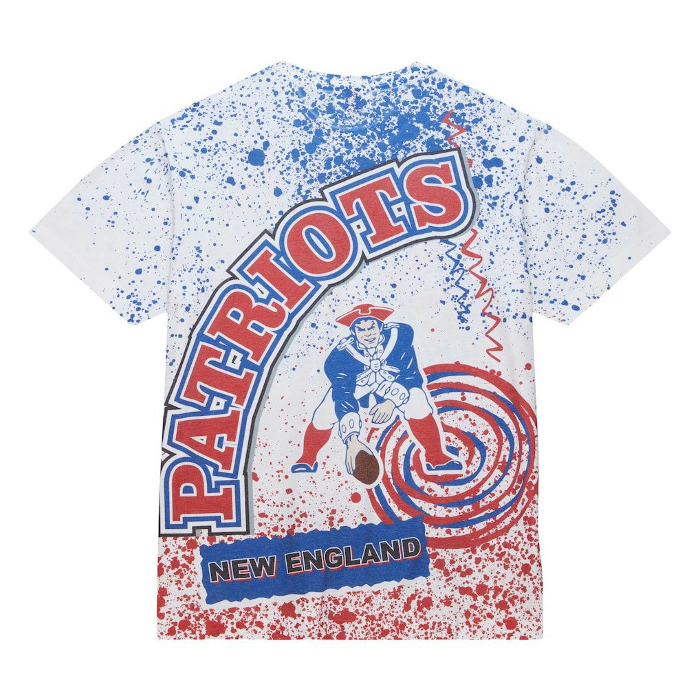 New England Patriots Team Burst Sublimated T-Shirt - White online