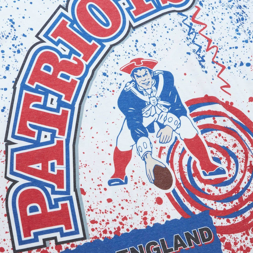 New England Patriots Team Burst Sublimated T-Shirt - White online
