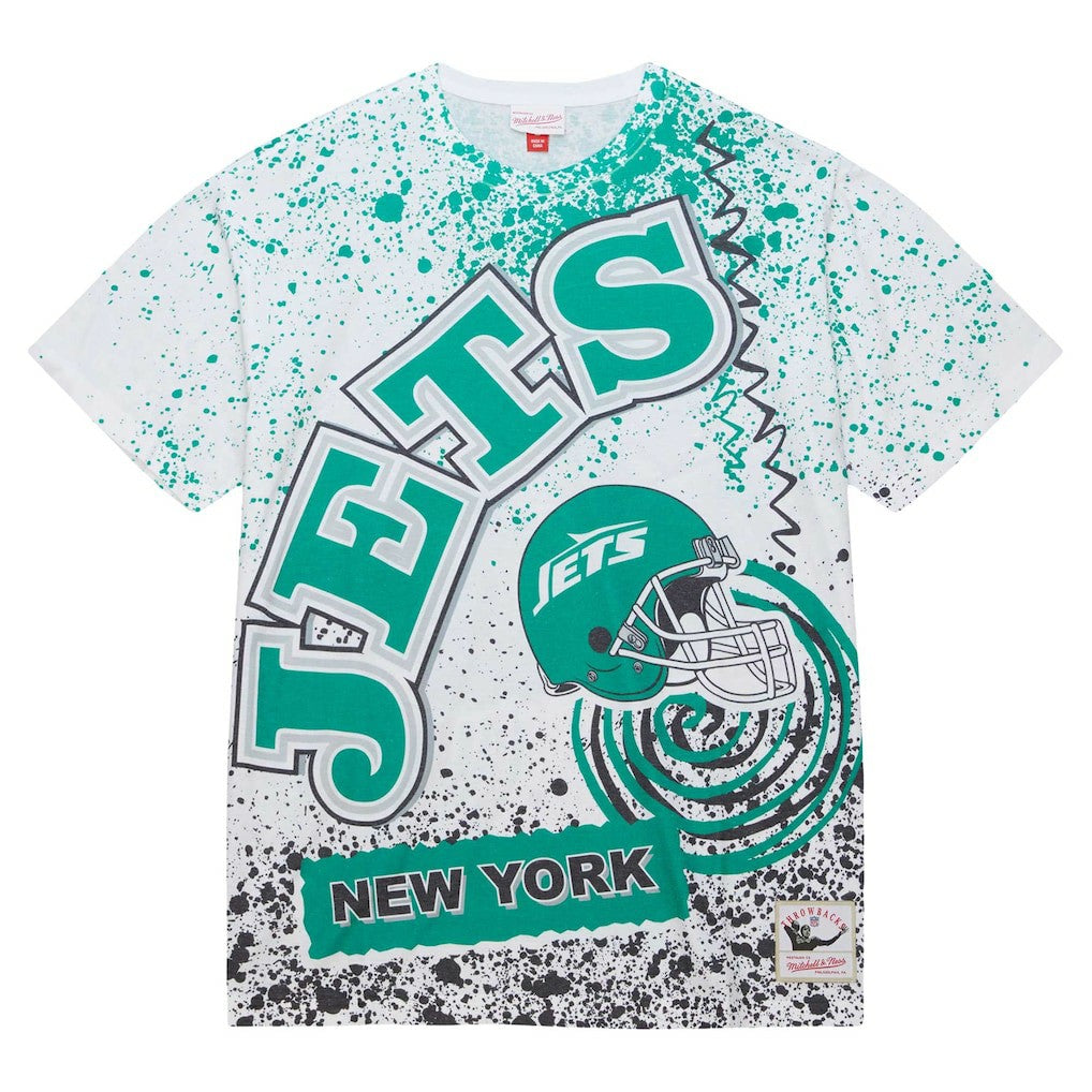 New York Jets Team Burst Sublimated T-Shirt - White on sale