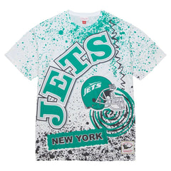 New York Jets Team Burst Sublimated T-Shirt - White on sale