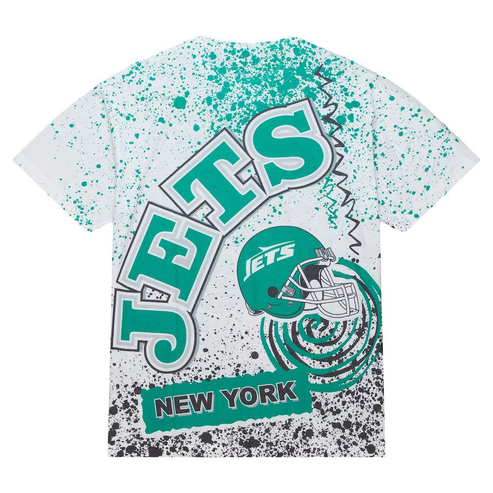 New York Jets Team Burst Sublimated T-Shirt - White on sale