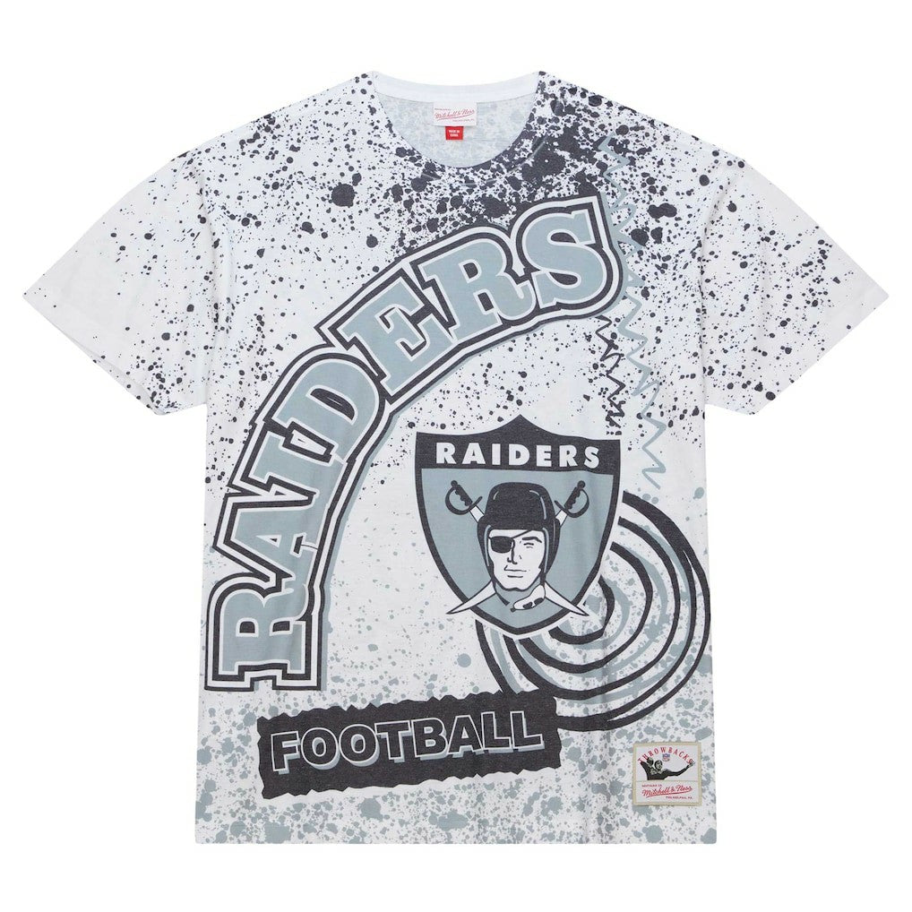 Las Vegas Raiders Team Burst Sublimated T-Shirt - White sale