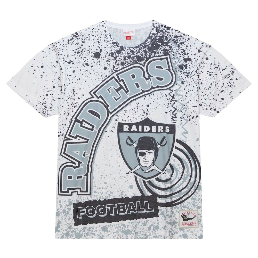 Las Vegas Raiders Team Burst Sublimated T-Shirt - White sale