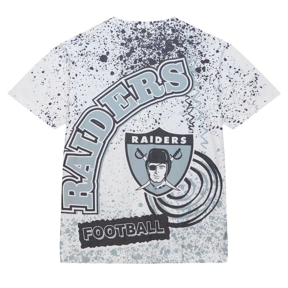 Las Vegas Raiders Team Burst Sublimated T-Shirt - White sale