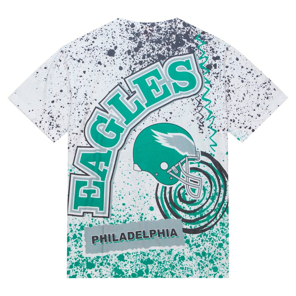 Philadelphia Eagles Team Burst Sublimated T-Shirt - White for sale