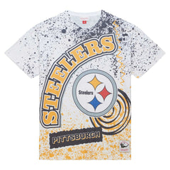 Pittsburgh Steelers Team Burst Sublimated T-Shirt - White for sale
