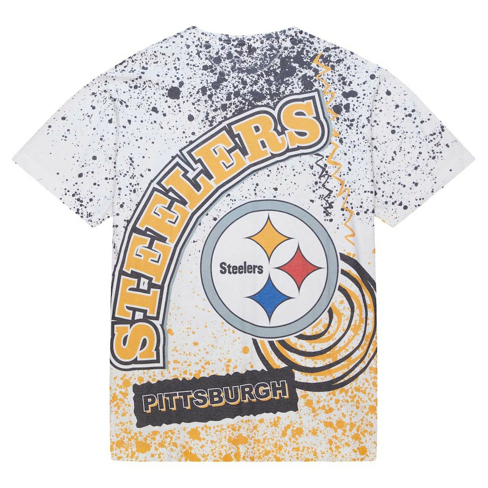 Pittsburgh Steelers Team Burst Sublimated T-Shirt - White for sale