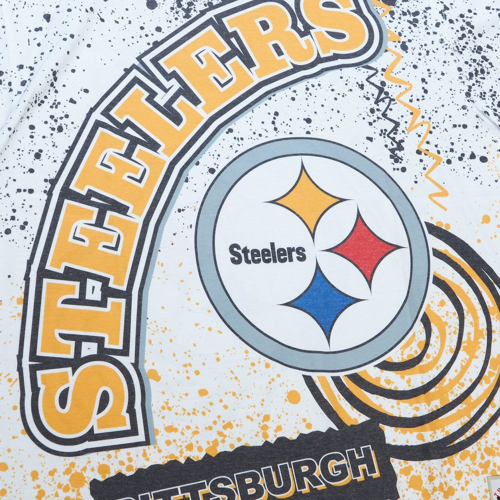 Pittsburgh Steelers Team Burst Sublimated T-Shirt - White for sale