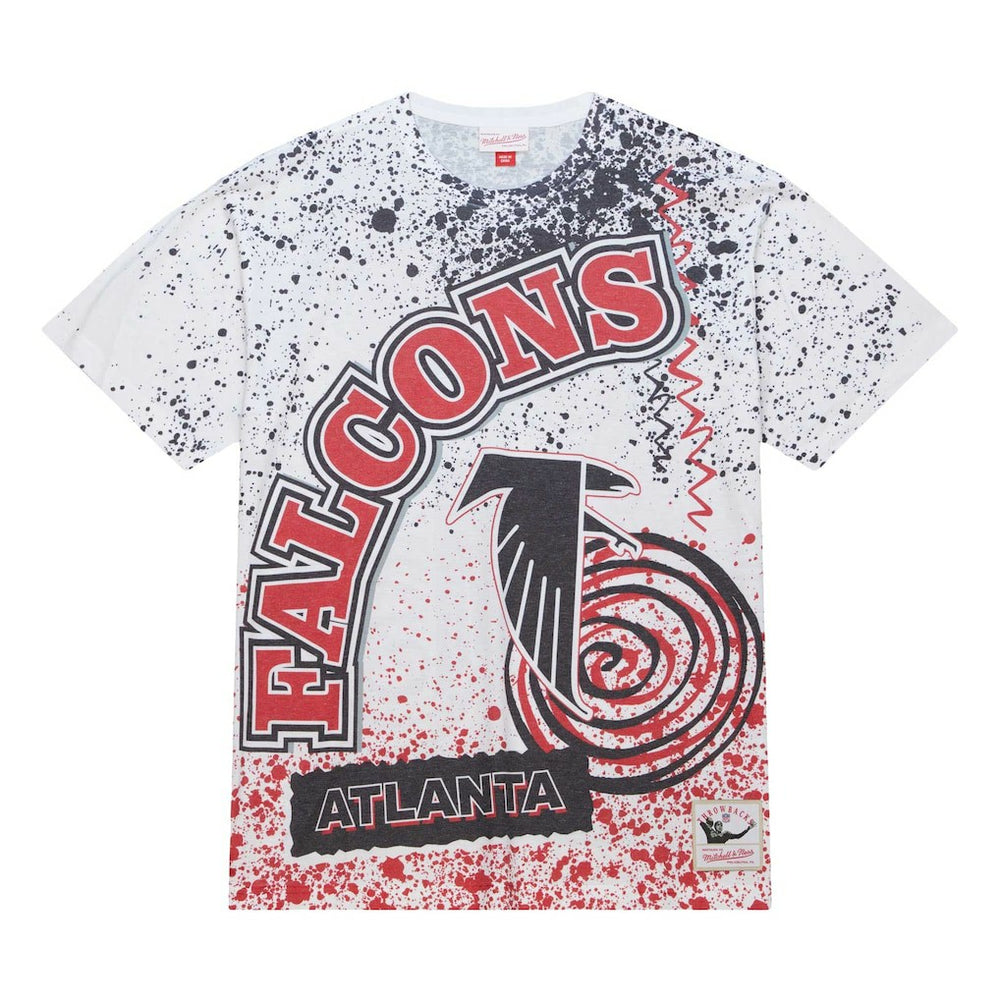 Atlanta Falcons Team Burst Sublimated T-Shirt - White for sale