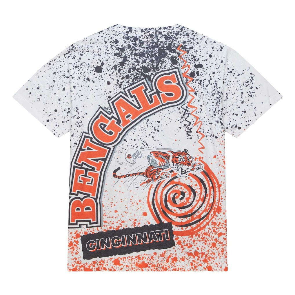 Cincinnati Bengals Team Burst Sublimated T-Shirt - White cheap