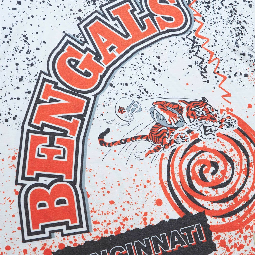 Cincinnati Bengals Team Burst Sublimated T-Shirt - White cheap