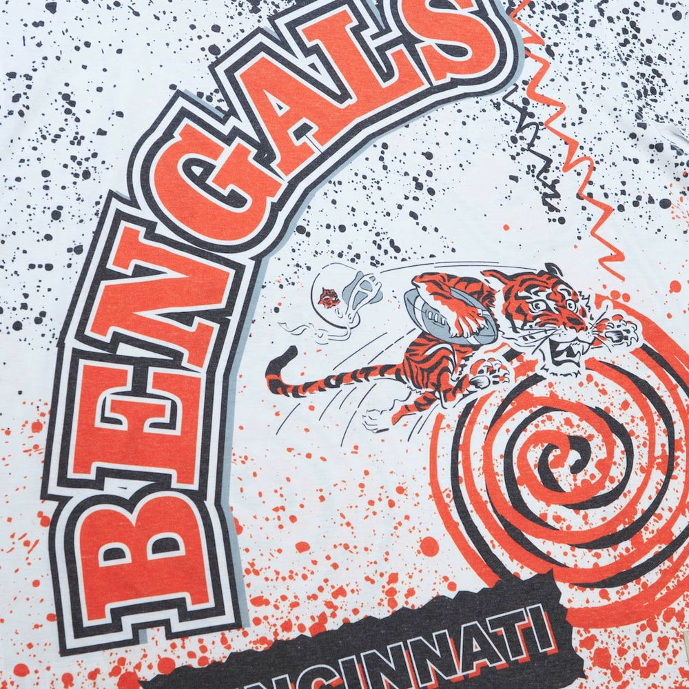 Cincinnati Bengals Team Burst Sublimated T-Shirt - White cheap