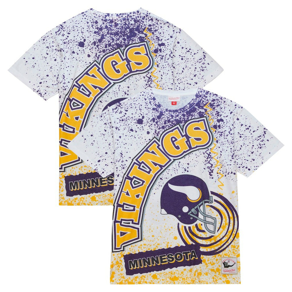 Minnesota Vikings Team Burst Sublimated T-Shirt - White cheap