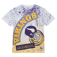 Minnesota Vikings Team Burst Sublimated T-Shirt - White cheap