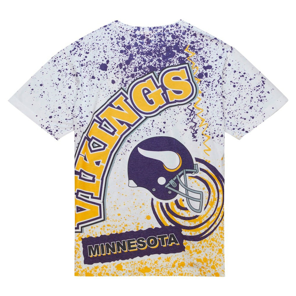 Minnesota Vikings Team Burst Sublimated T-Shirt - White cheap