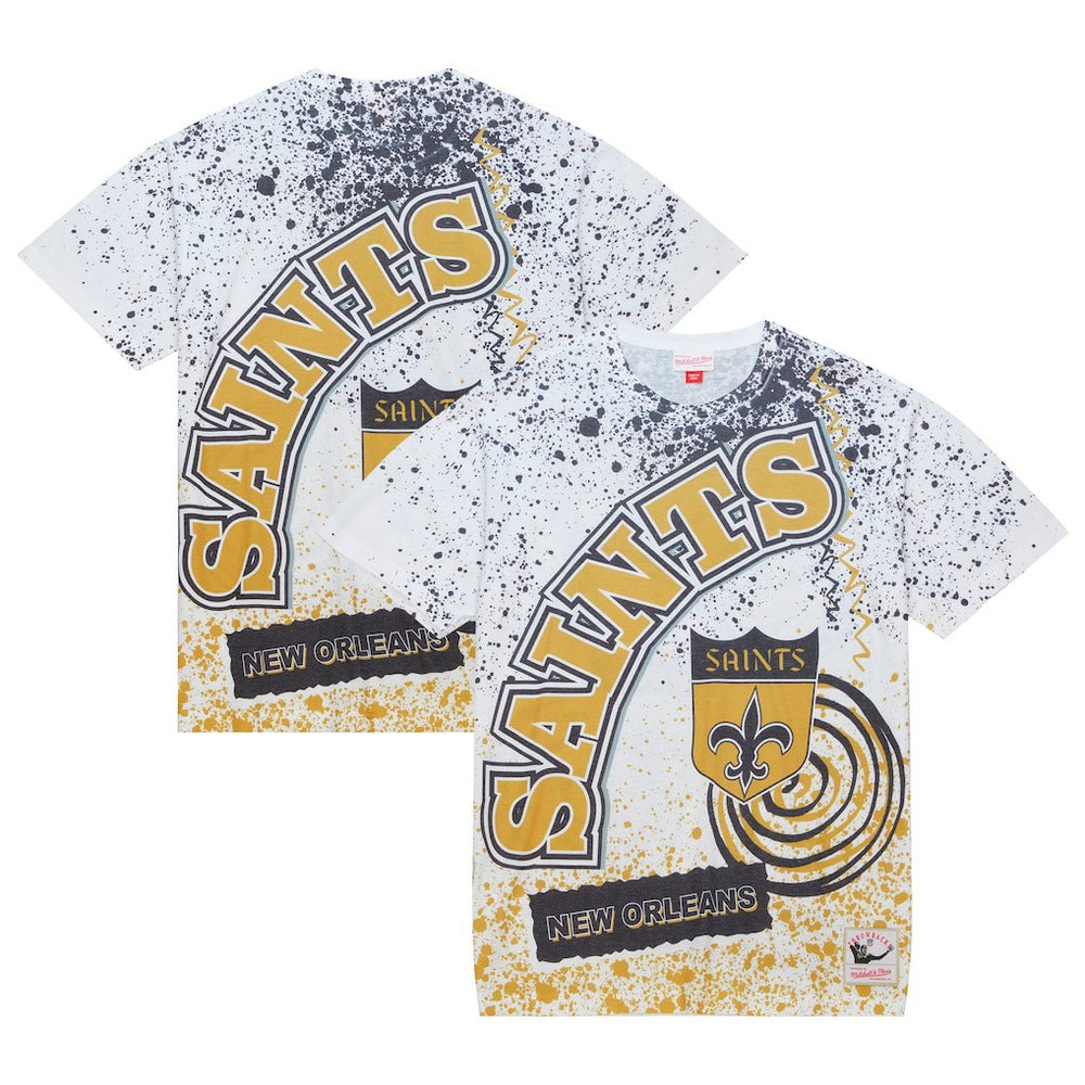 New Orleans Saints Team Burst Sublimated T-Shirt - White on sale
