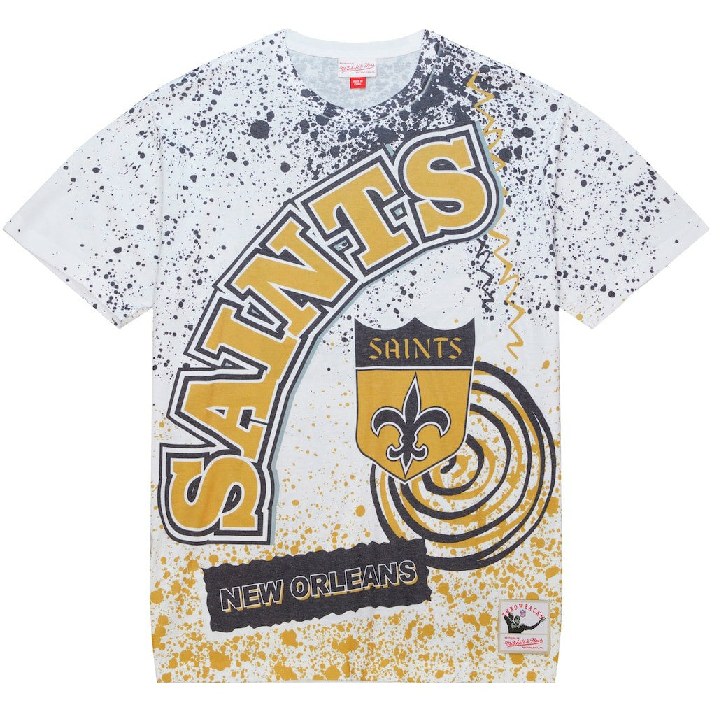 New Orleans Saints Team Burst Sublimated T-Shirt - White on sale