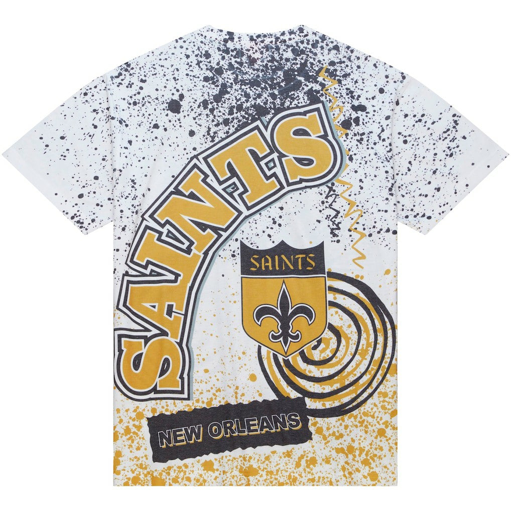New Orleans Saints Team Burst Sublimated T-Shirt - White on sale