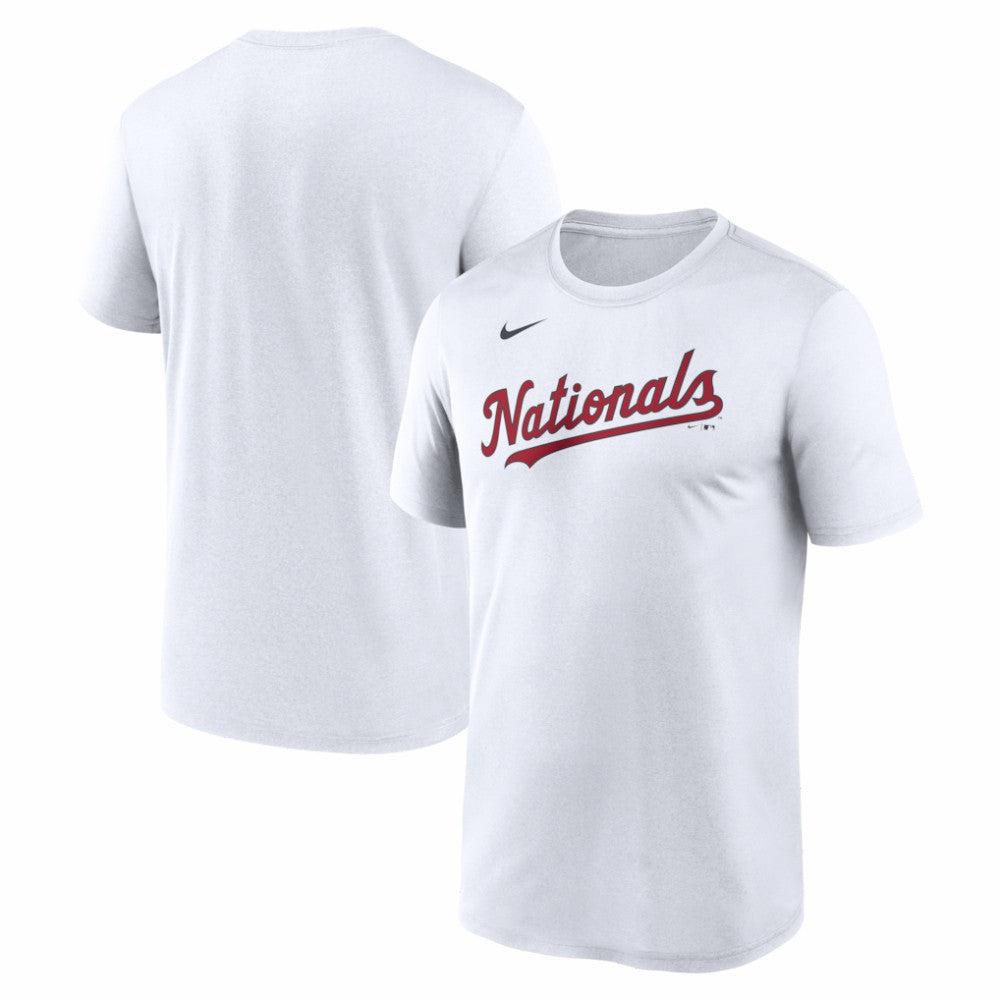 Washington Nationals New Legend Wordmark Dri-FIT T-Shirt - White | Nike