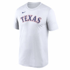 Texas Rangers New Legend Wordmark Dri-FIT T-Shirt - White | Nike