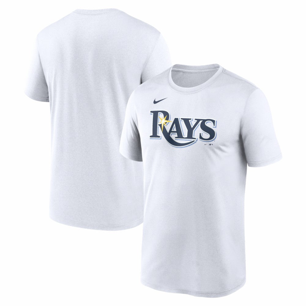 Tampa Bay Rays New Legend Wordmark Dri-FIT T-Shirt - White | Nike