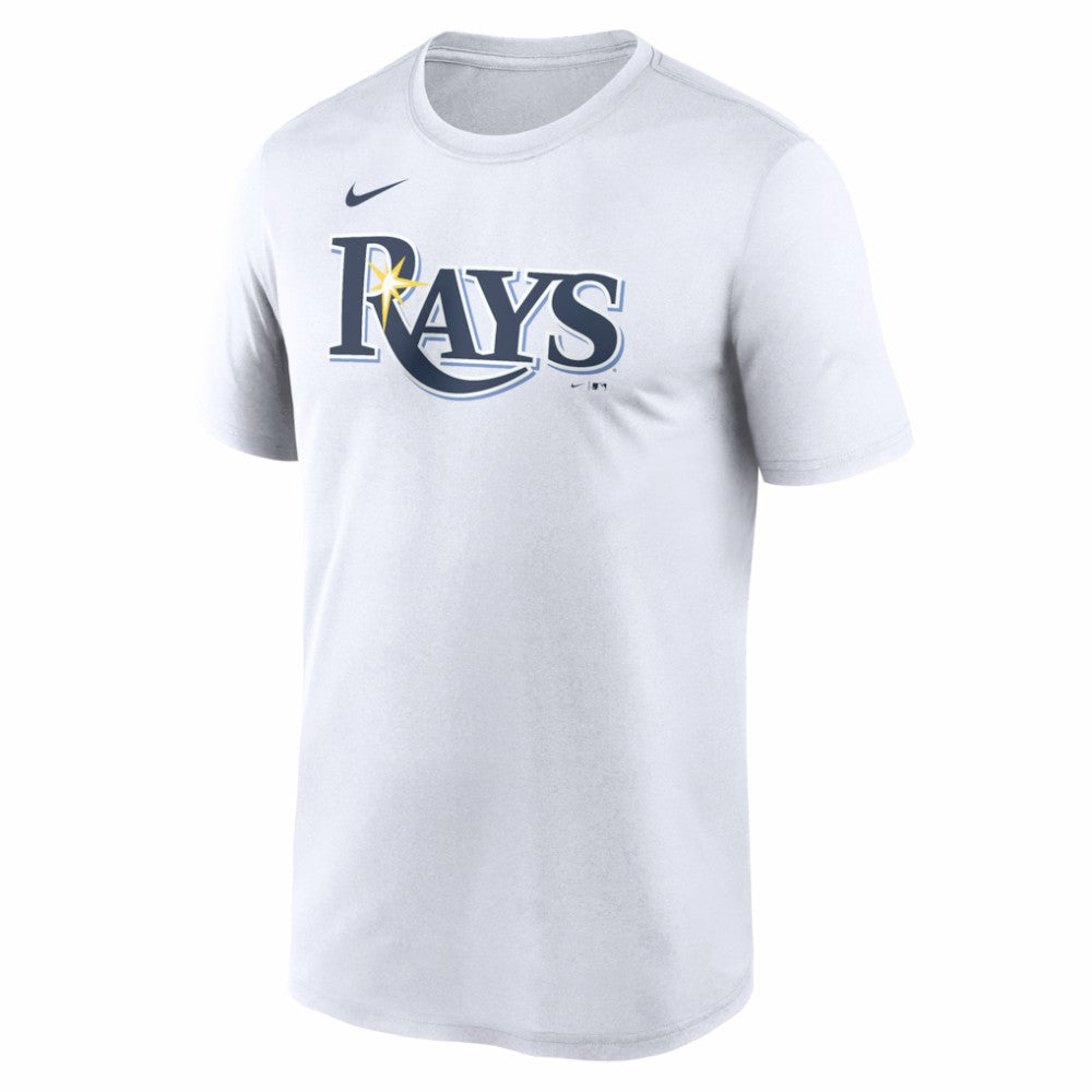 Tampa Bay Rays New Legend Wordmark Dri-FIT T-Shirt - White | Nike