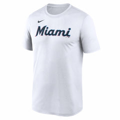 Miami Marlins New Legend Wordmark Dri-FIT T-Shirt - White | Nike