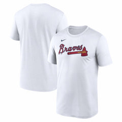 Atlanta Braves New Legend Wordmark Dri-FIT T-Shirt - White | Nike