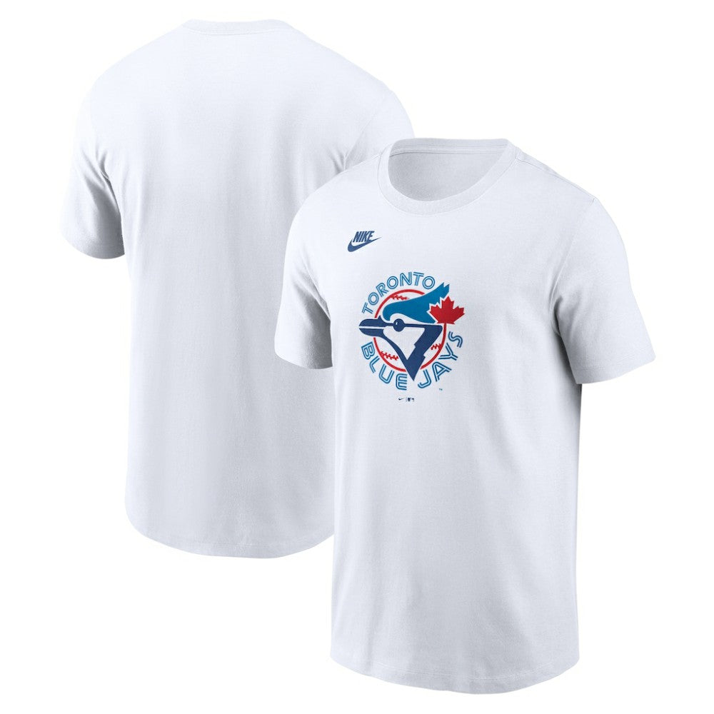 Toronto Blue Jays Cooperstown Collection Logo T-Shirt - White | Nike