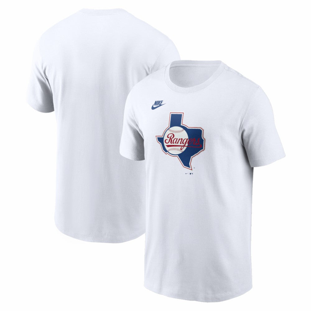 Texas Rangers Cooperstown Collection Logo T-Shirt - White | Nike