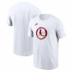 St. Louis Cardinals Cooperstown Collection Logo T-Shirt - White | Nike