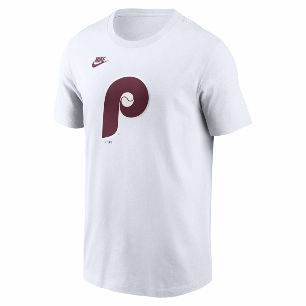 Philadelphia Phillies Cooperstown Collection Logo T-Shirt - White | Nike