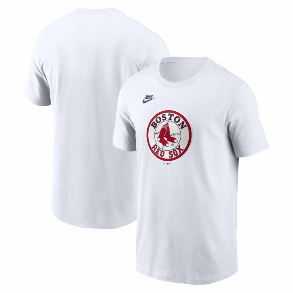 Boston Red Sox Cooperstown Collection Logo T-Shirt - White | Nike